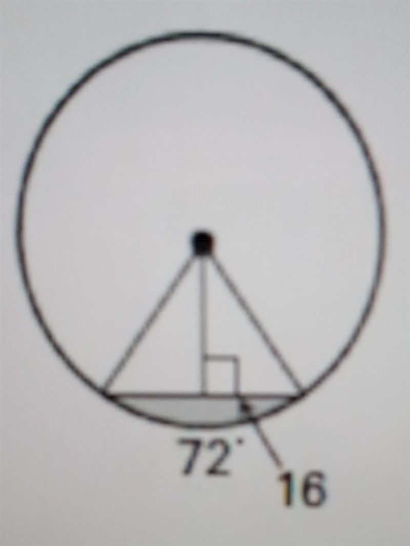 How can I find the area of the shaded area?​-example-1