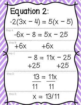 In which step was the first mistake made when solving this equation.-example-1