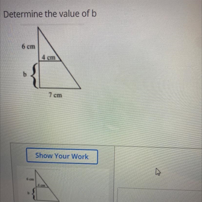 Determine the value b-example-1