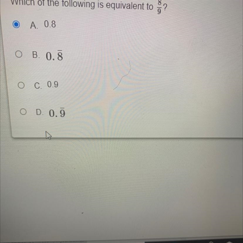 Which of the following is equivalent to 8/9-example-1