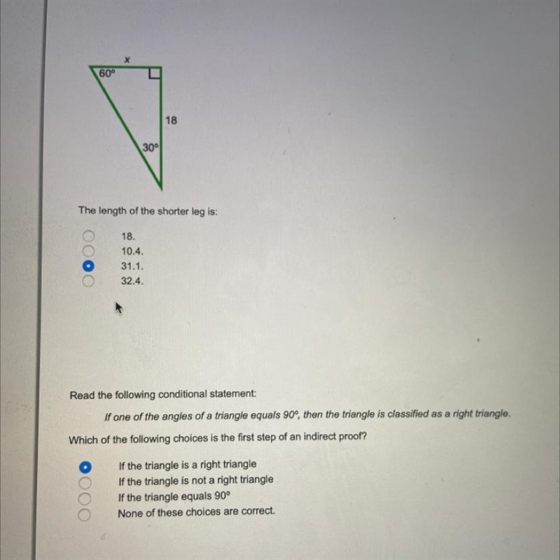 What is X=? // which choice is correct ? (Ignore my guessing choice mark)-example-1