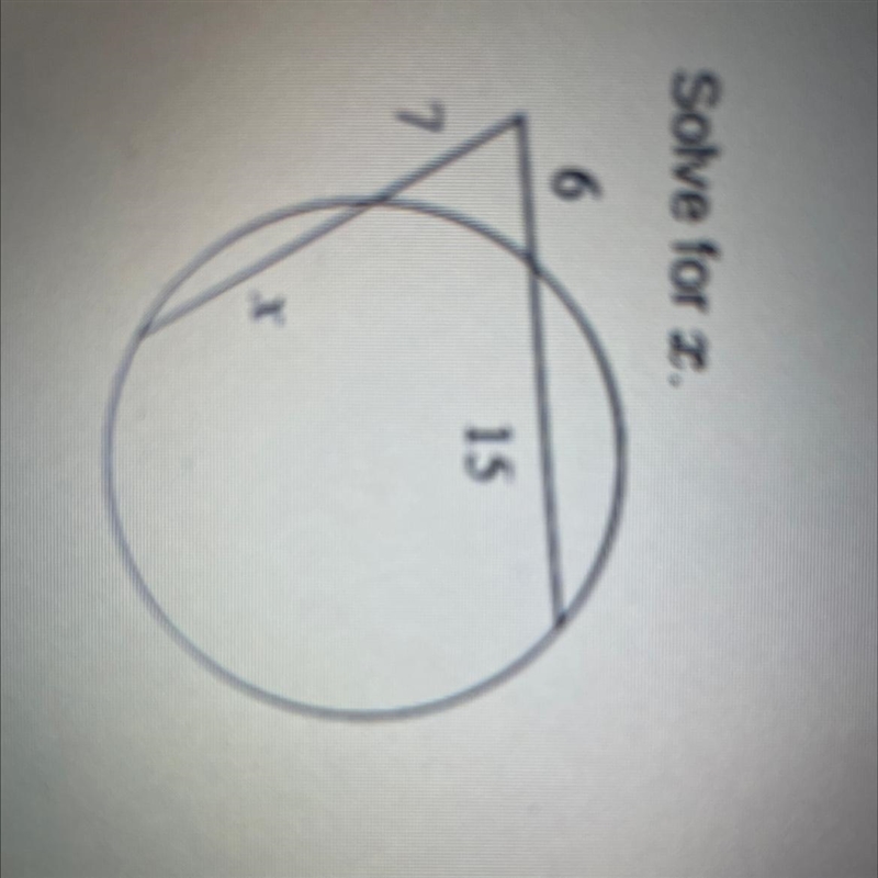 Help!!! Slove for x. A.11 B.9 C.13 D.14-example-1