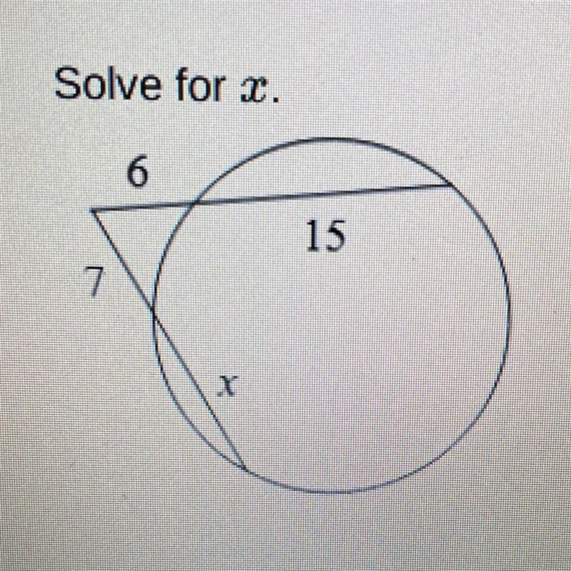 Help!! Slove for x. A.11 B.9 C.13 D.14-example-1