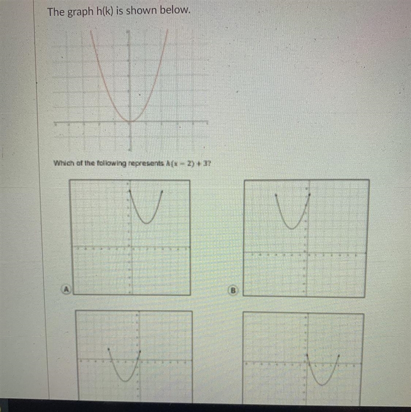 Which of the following represents h (x-2) + 3-example-1