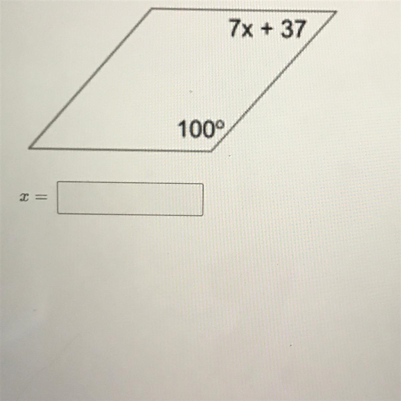 Solve for x and show work-example-1