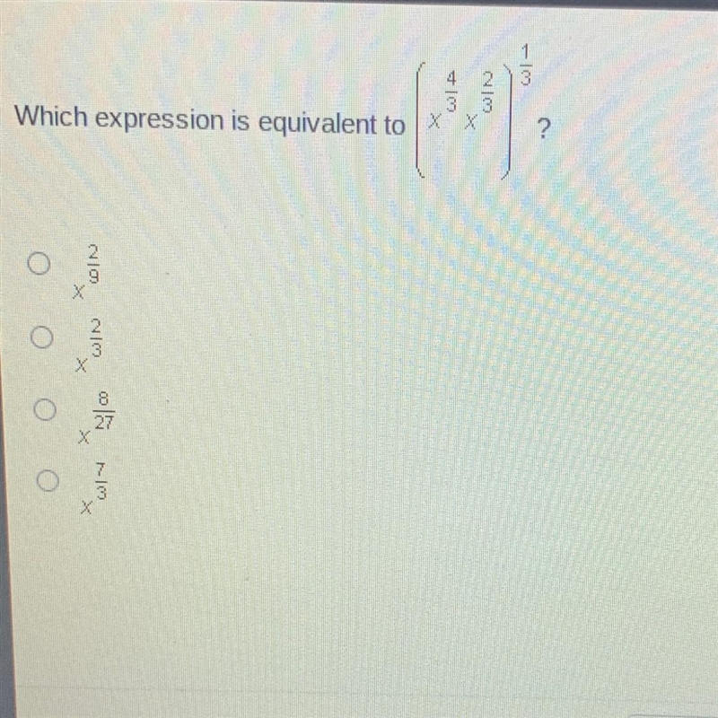 Which expression is equivalent to X-example-1