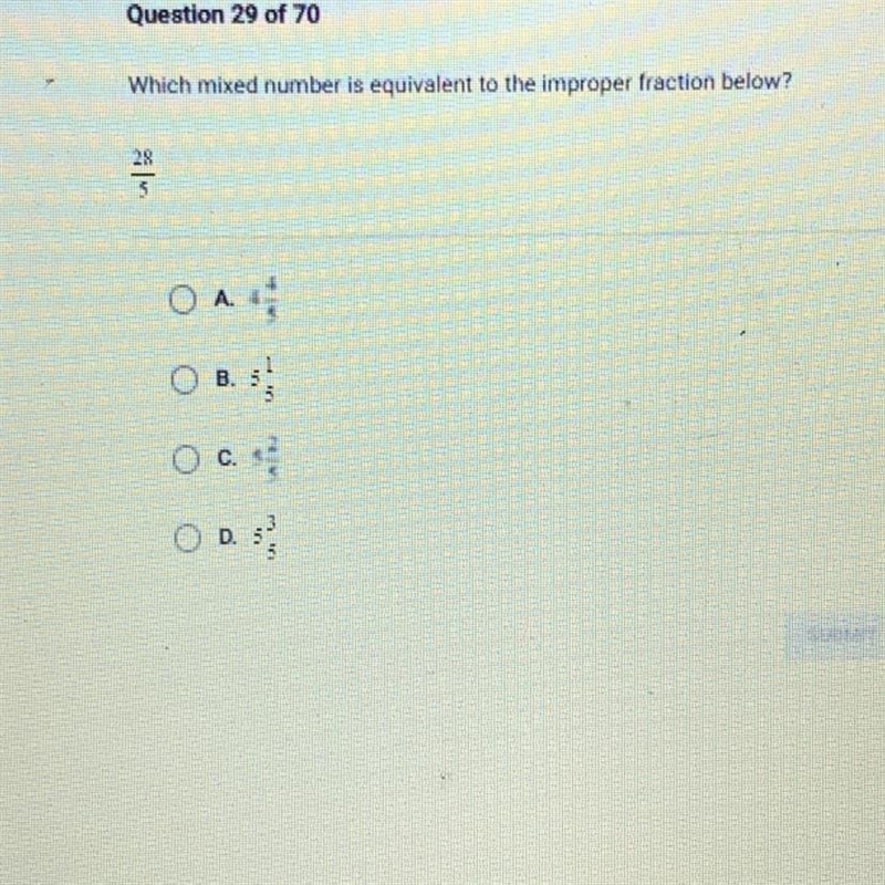 Which mixed number is equivalent to the improper fraction below?-example-1