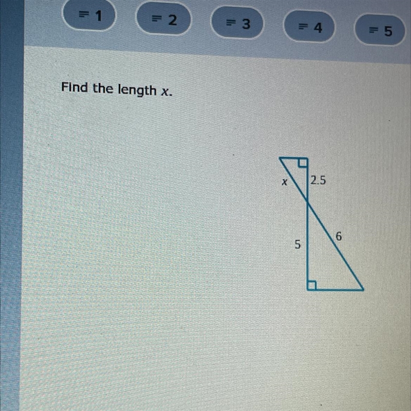 Find the length of x.-example-1