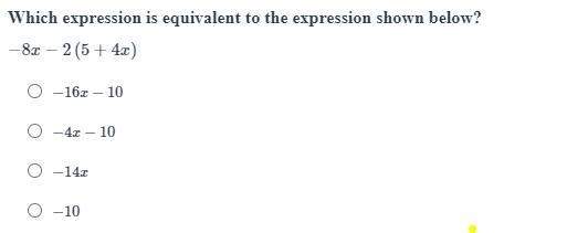 Which expression is equivalent to the expression shown below?-example-1