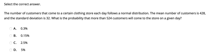 URGENT!!! The number of customers that come to a certain clothing store each day follows-example-1