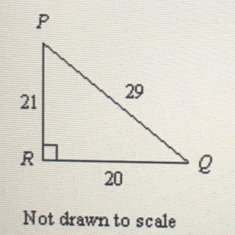 Write the tangent ratios for angle p and angle q, reduce if needed-example-1