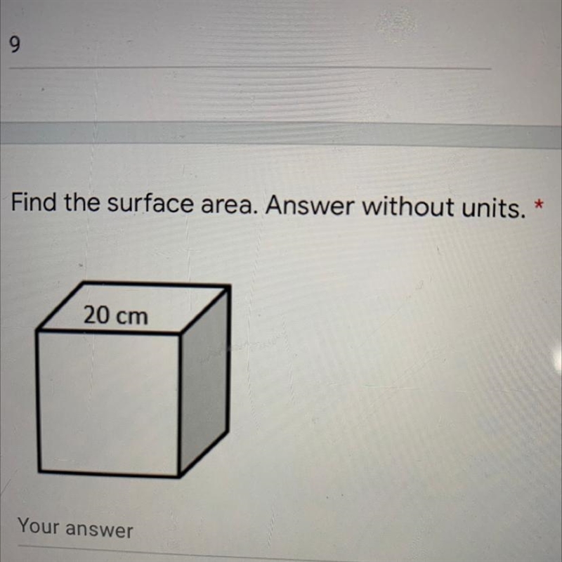 Find the surface area, 20cm, NO LINKS-example-1