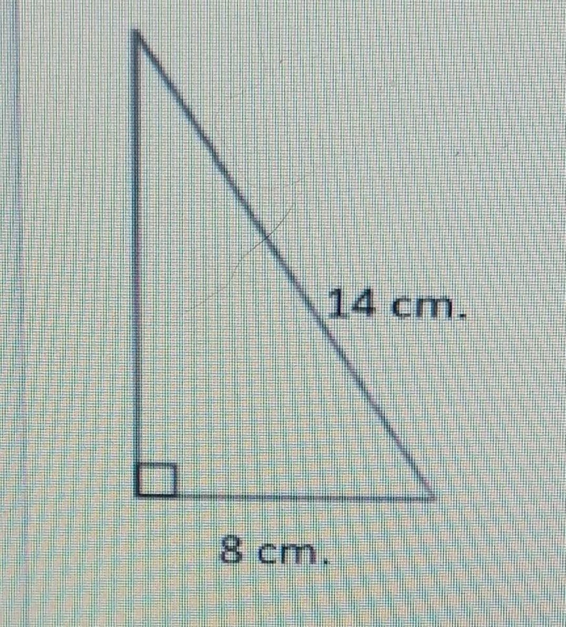 Find the length of a missing side of the triangle around your nearest tenth​-example-1