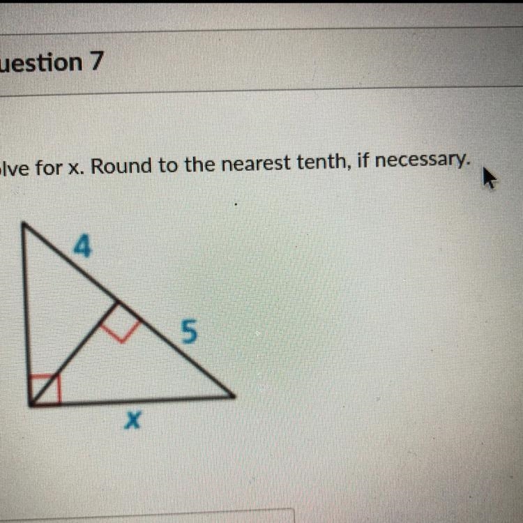 Solve for x. Round to the nearest tenth, if necessary.-example-1