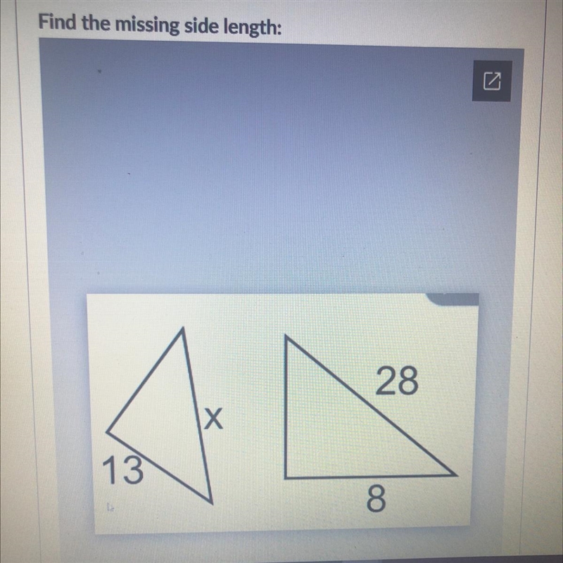 Find the missing side length lol help-example-1