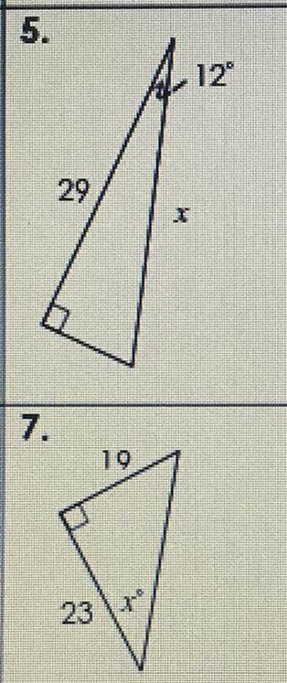 Solve for X two questions-example-1