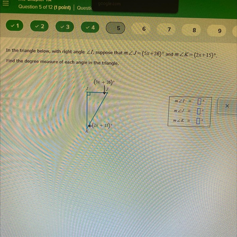 Help will give braniest answer to person who is correct find the degree measure of-example-1