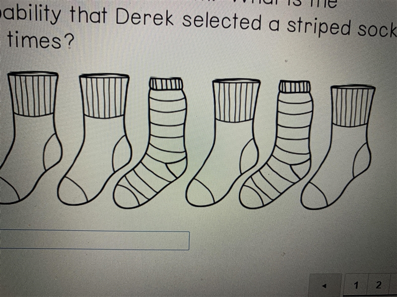 Derek is selecting a sock from his drawer .He chooses a sock at random and then selects-example-1