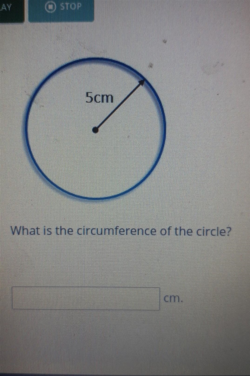 What is the circumstance of the circle 5cm​-example-1