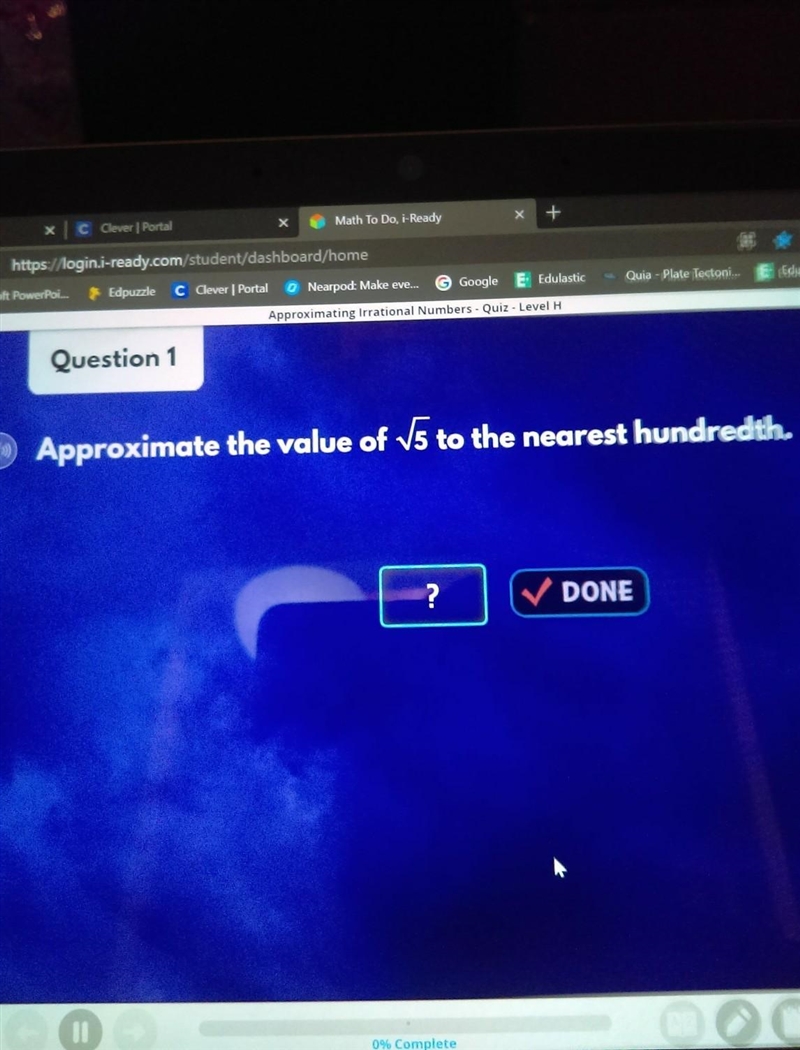 Approximate the value of √5 to the nearest hunderedth.​-example-1