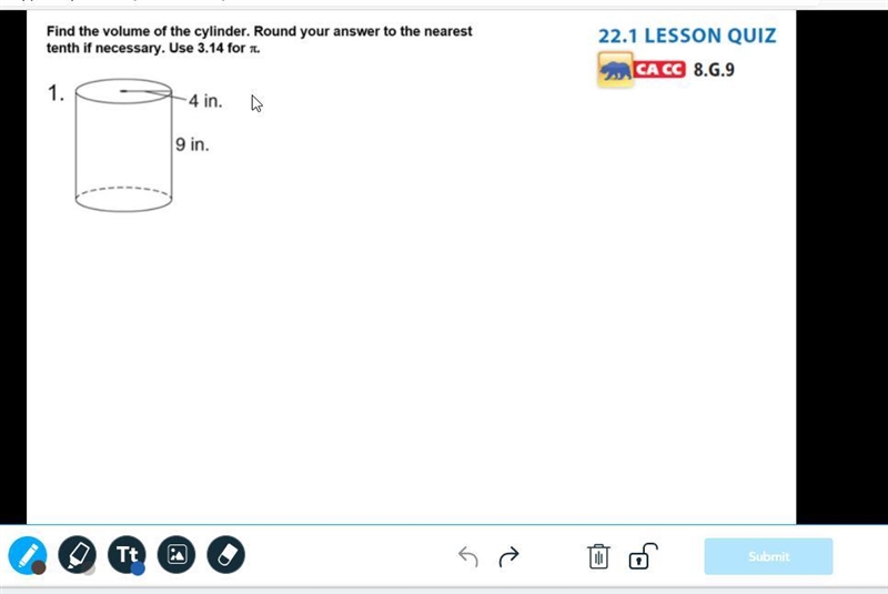 Help pls hurry find the volume-example-1