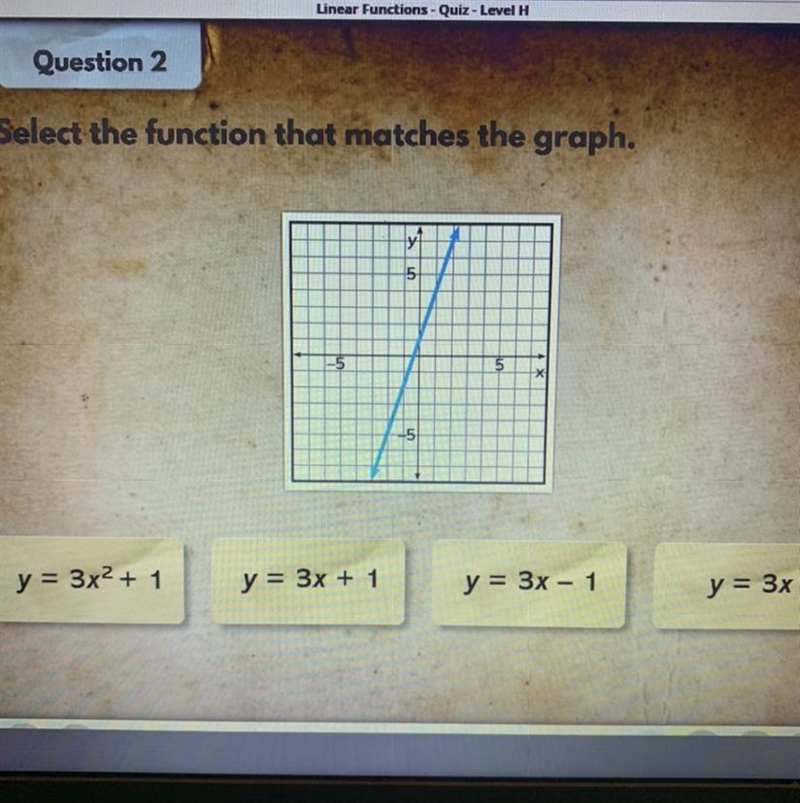 Select the Function that match’s the Graph #2!!!-example-1