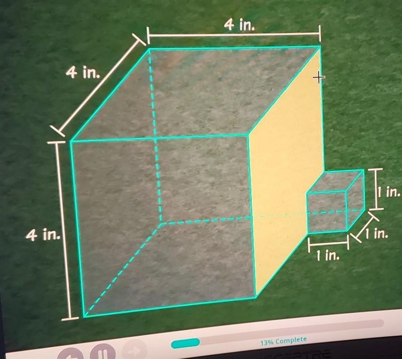 What is the area of this face? 12in² 15in² 16in² 17in²​-example-1