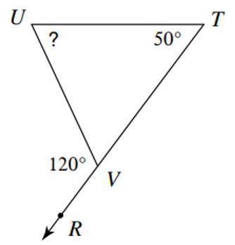 What is the measure of ∡U in the figure shown? ∘-example-1