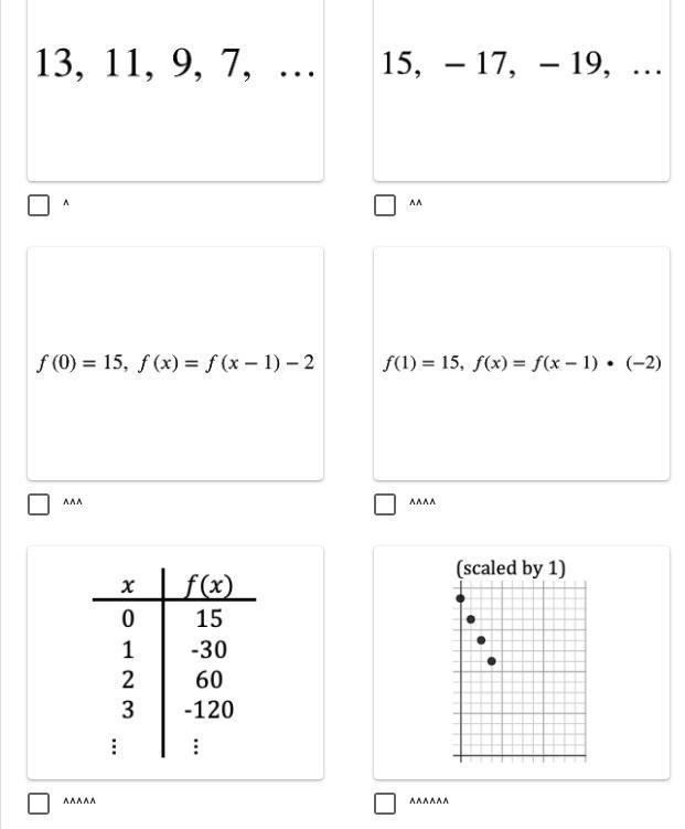 Given the following sequence, which other representations below represent the SAME-example-1