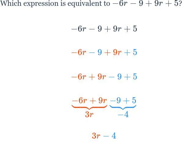 -6r-9+9r+5 What is the answer?-example-1