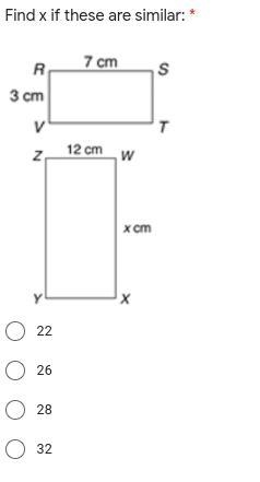 Find x if they are similar-example-1