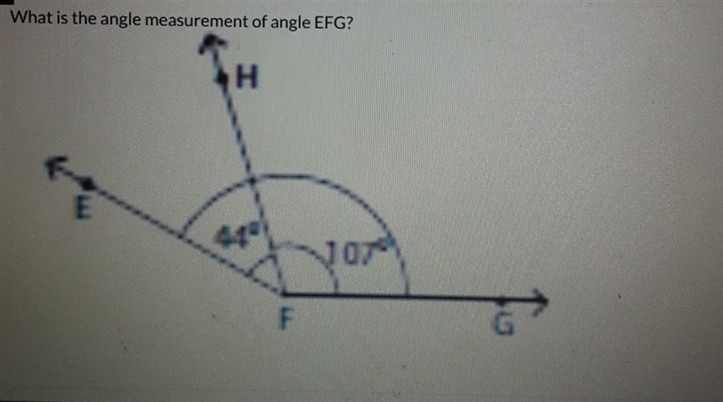 What is the angle measurement of the angle EFG Helpp!!​-example-1