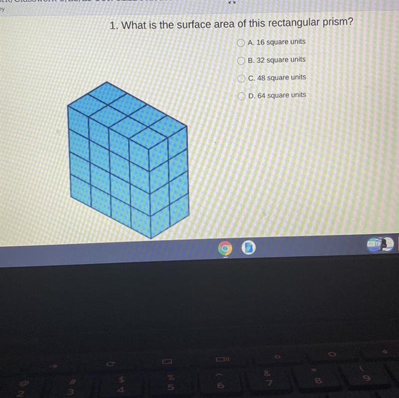 1. What is the surface area of this rectangular prism?-example-1