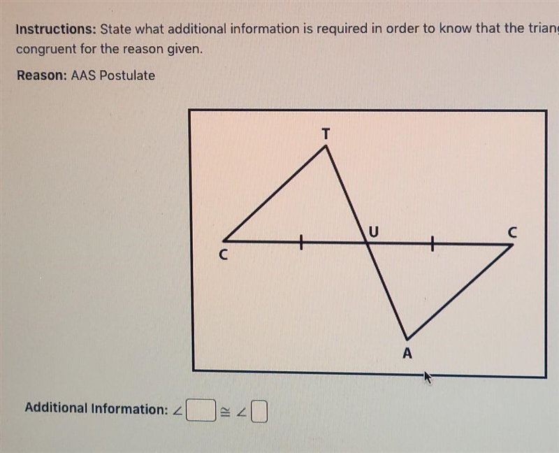 instructions: state what additional information is required in order to know that-example-1