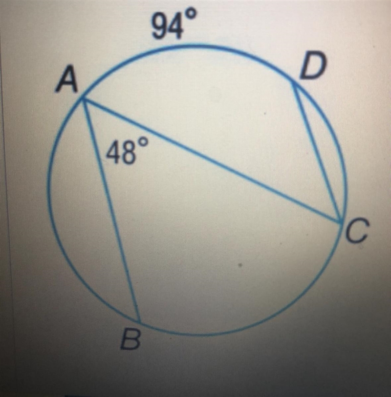 Need help ASAP no fake links!!! Find the measure of angle C, and find the measure-example-1