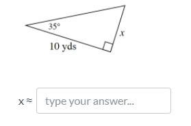 Solve for x. Round your answer to the nearest tenth (0.1)-example-1