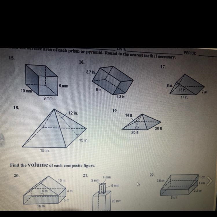 Find the surface area of each prism or pyramid. Round to the nearest tenth if necessary-example-1