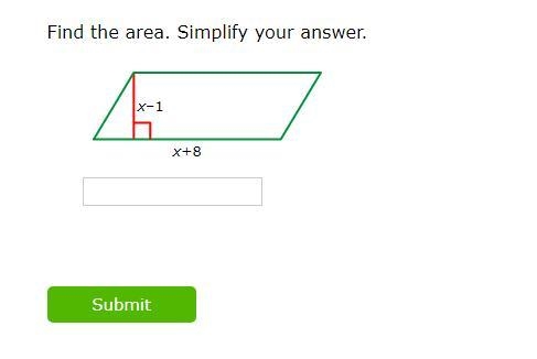 Find the area. Simplify your answer.-example-1