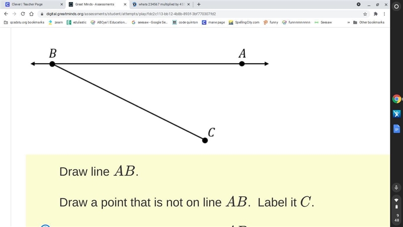 Is BC a line segment, a ray, or a line-example-1