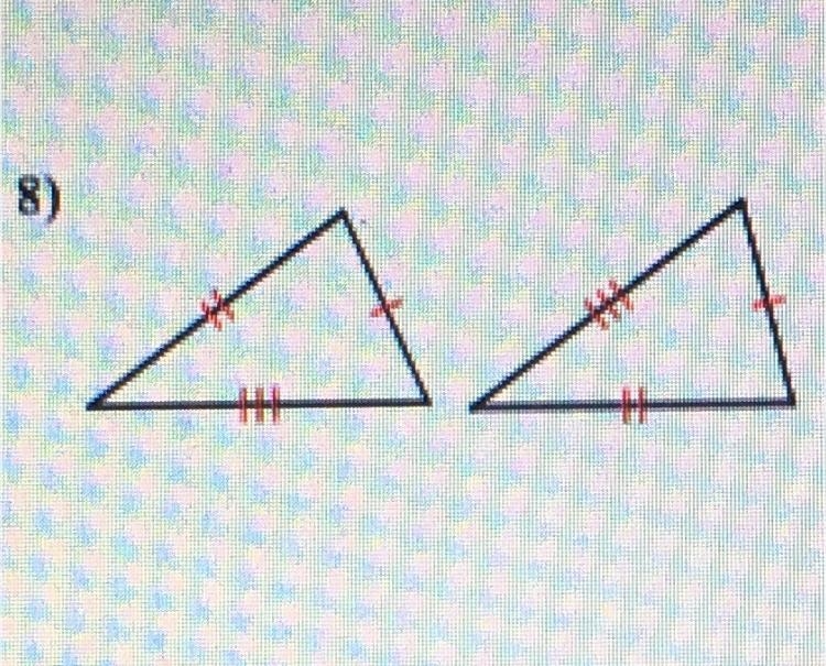 Determine if the two triangles are congruent. if they are, state how you know.-example-1