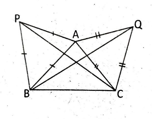 Question : In the given figure , ∆ APB and ∆ AQC are equilateral triangles. Prove-example-1