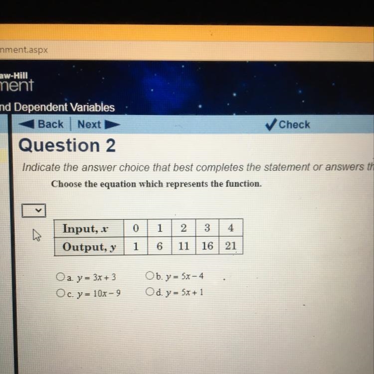 Indicate the answer choice that best completes the statement or answers Choose the-example-1