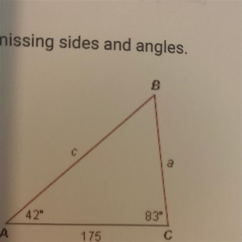 Use the law of cosines to find the length of a-example-1