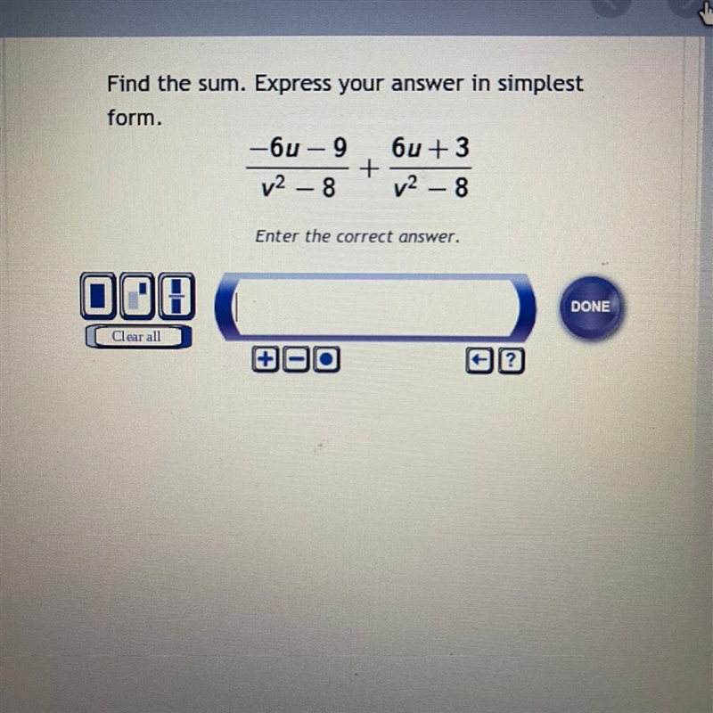 Find the sum. Express your answer in simplest form.-example-1