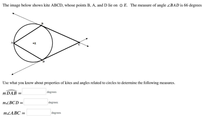 The Image below show kite ABCD that lie on E-example-1