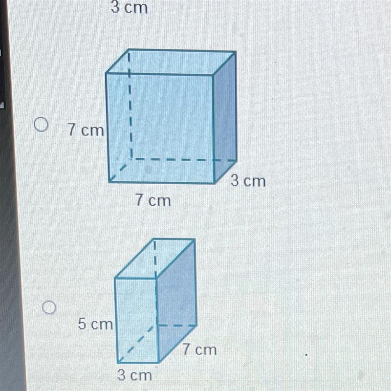 Which rectangular prism has the greatest volume? Answer asap!!-example-1