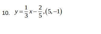 Help me, please!!! Lesson 3-8. Write an equation for the line perpendicular to the-example-1