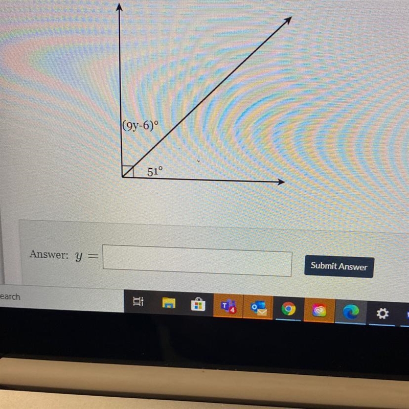 Solve for value of y-example-1