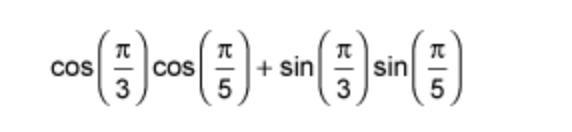 Write the expression as either the sine, cosine, or tangent of a single angle. (2 points-example-1