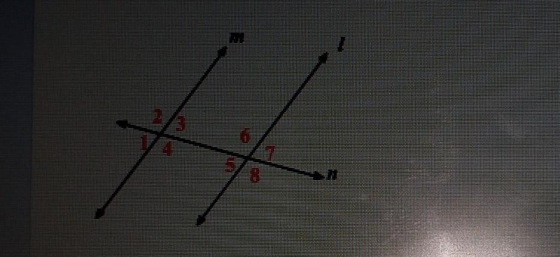 11. In the diagram which of the following statements is true? Angles 6 and 8 are supplementary-example-1